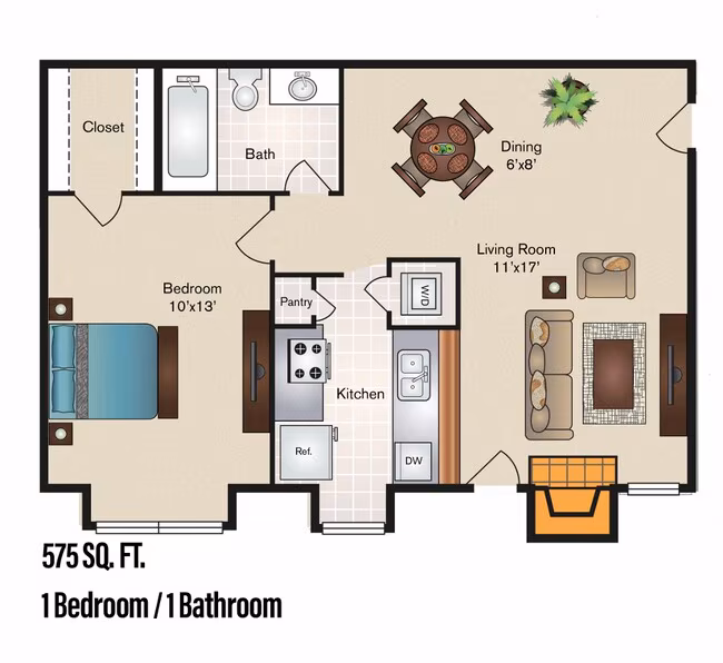 Unit 403 403 floor plan
